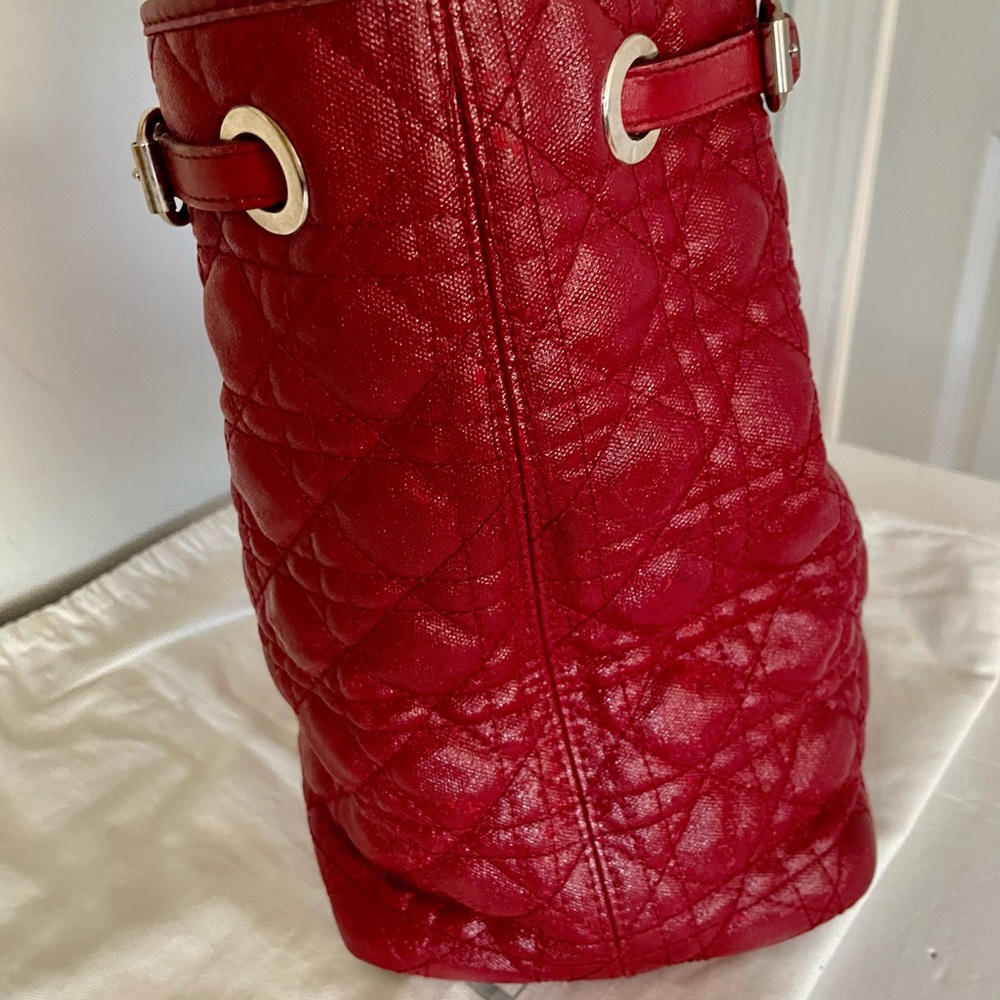 Authentic Christian Dior PANAREA red handbag - Picture 4 of 16